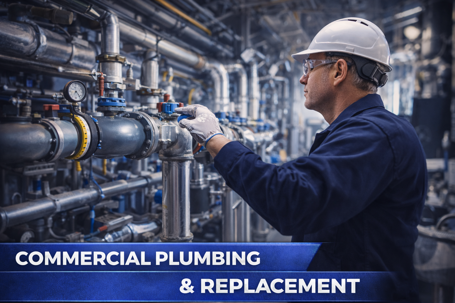 commercial plumbing and replacement