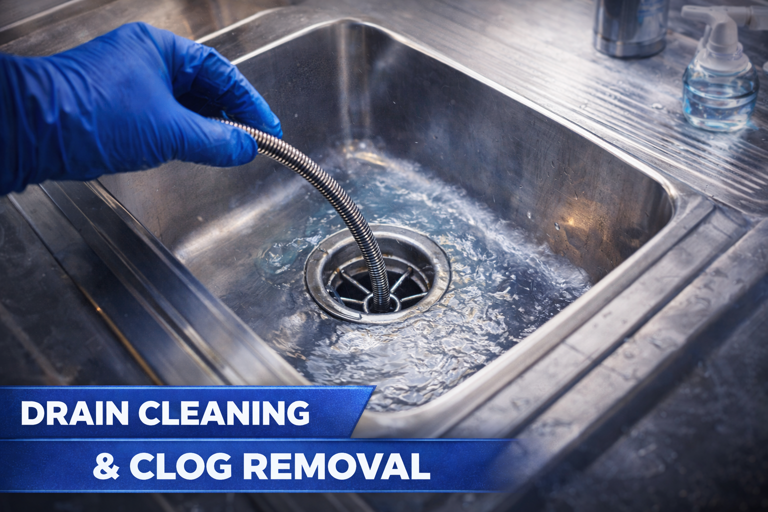 Drain cleaning and clog removal